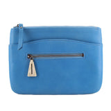 GIGI NY LEATHER CLUTCHES BLUE