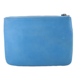 GIGI NY LEATHER CLUTCHES BLUE