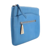 GIGI NY LEATHER CLUTCHES BLUE