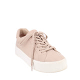 VINCE BENFIELD LEATHER SNEAKERS TAUPE 8 US
