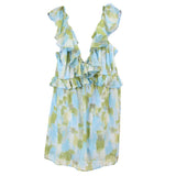 ABERCROMBIE PRINT DRESSES BLUE XL