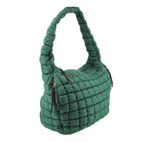 FREE PEOPLE QUILTED CARRYALL SHOULDER BAGS GREEN
