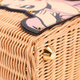 PRADA MIDOLLINO PATCH HANDLE BAG NATURAL