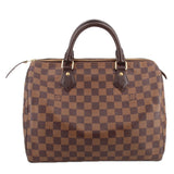 LOUIS VUITTON SPEEDY 30 HANDLE BAG DAMIER EBENE