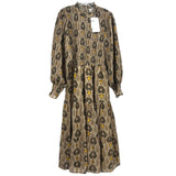 ANTIK BATIK MAXI DRESSES TAN L