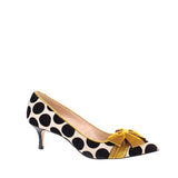 MANOLO BLAHNIK KITTEN HEELS POLKA DOT 38.5 EU | 8 US