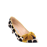 MANOLO BLAHNIK KITTEN HEELS POLKA DOT 38.5 EU | 8 US