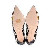 MANOLO BLAHNIK KITTEN HEELS POLKA DOT 38.5 EU | 8 US