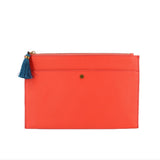 J CREW LEATHER CLUTCHES RED