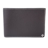 HERMES MEN'S SELLIER LEATHER WALLETS BLACK