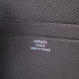 HERMES MEN'S SELLIER LEATHER WALLETS BLACK