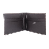 HERMES MEN'S SELLIER LEATHER WALLETS BLACK