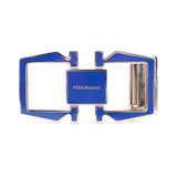 FERRAGAMO MEN'S REVERSIBLE LEATHER GANCINI BELTS BLUE/BLACK M