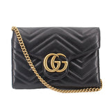 GUCCI MARMONT WOC CROSSBODYS BLACK