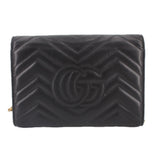 GUCCI MARMONT WOC CROSSBODYS BLACK