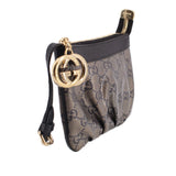 GUCCI MINI CRYSTAL CROSSBODYS BLACK