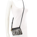 GUCCI MINI CRYSTAL CROSSBODYS BLACK