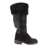 LA CANADIENNE SHEARLING SUEDE BOOTS BLACK 8 US