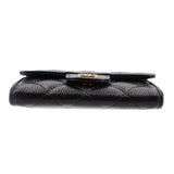 CHANEL CAVIAR CLASSIC CARD HOLDER WALLETS BLACK