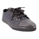 GUCCI CANVAS LOW TOP SNEAKERS BLACK 38.5 EU | 8.5 US