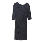 HUGO BOSS PRINT DRESSES NAVY M