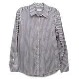 EQUIPMENT STRIPED TOPS BLACK S