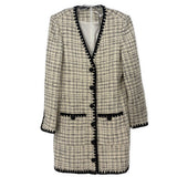 VERONICA BEARD TWEED DRESSES WHITE M | 10