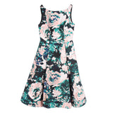 ADRIANNA PAPELL MIKADO SLEEVELESS FIT AND FLARE DRESSES PINK S | 2