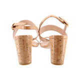 STUART WEITZMAN CORK SANDALS TAN 10.5 US