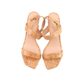 STUART WEITZMAN CORK SANDALS TAN 10.5 US