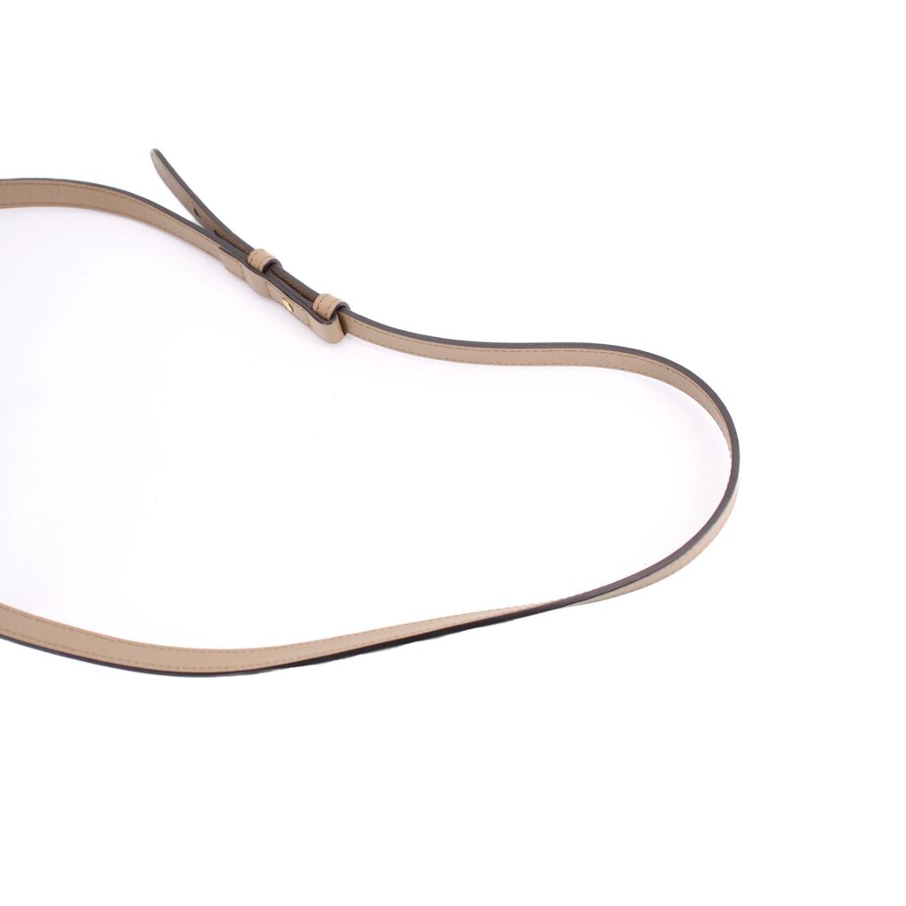 Brauner Leder-Schulterriemen der Marmont Velvet Crossbody mit Metallring