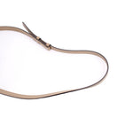 Brauner Leder-Schulterriemen der Marmont Velvet Crossbody mit Metallring