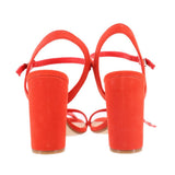GIANNI BINI HEELED SANDALS RED 7.5 US