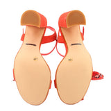 GIANNI BINI HEELED SANDALS RED 7.5 US