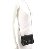 FURLA JULIA MINI STUDDED CROSSBODYS BLACK