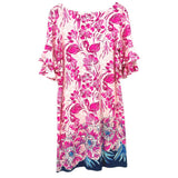 LILLY PULITZER RUFFLE DRESSES PINK M