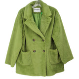 FRNCH FAUX FUR OUTERWEAR GREEN S