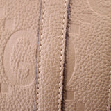 GUCCI EMBOSSED GG BACKPACKS TAUPE