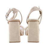 DOLCE VITA HEELED SANDALS CREAM 9.5 US