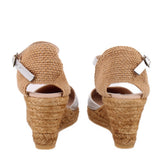 GAIMO PLATFORM SANDALS SILVER 9 US