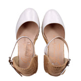 GAIMO PLATFORM SANDALS SILVER 9 US