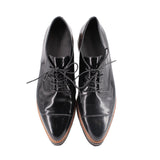 VINCE LEATHER FLATS black 10.5 US