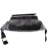 GUCCI GG EMBOSSED BELT BAGS BLACK