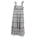 VERONICA BEARD PRINT DRESSES BLACK S