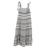 VERONICA BEARD PRINT DRESSES BLACK S