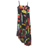 MILLY PRINT MAXI DRESSES NAVY S