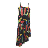 MILLY PRINT MAXI DRESSES NAVY S