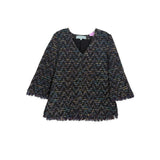 TUCKERNUCK TWEED TOPS BLACK S