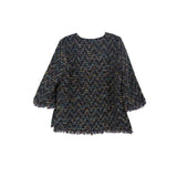 TUCKERNUCK TWEED TOPS BLACK S