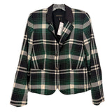 ESCADA PLAID BLAZERS GREEN S